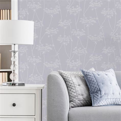 Fresco Apple Blossom Floral Tree Grey Wallpaper Paste The Paper Grey And Pink Wallpaper