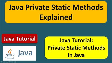 Private Static Methods In Java Java Private Static Method Java