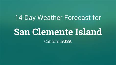 San Clemente Island, California, USA 14 day weather forecast