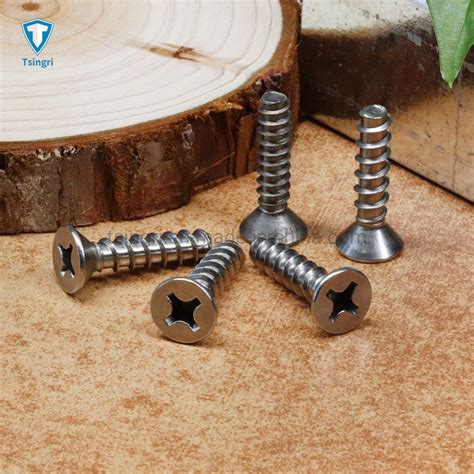 Tgr Tsingri Stainless Steel Phillips Flat Head Countersunk Self Tapping Pt Screws Cross