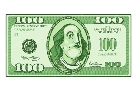 Free Vector | Hand drawn 100 dollar bill cartoon illustration