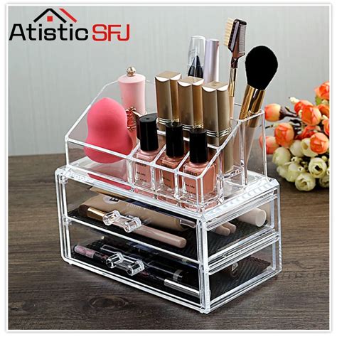 Atistic Sfj Maquillage Organisateur Bo Te De Rangement Acrylique