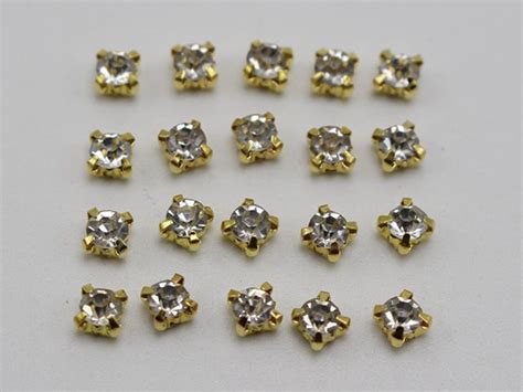 250 Pcs Crystal Glass Rose Montees Rhinestone 4mm Ss16 Sew On Bead