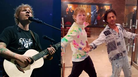 Ed Sheeran Strikes Iconic Pose With Shah Rukh Khan Ahead Of Mumbai