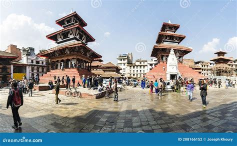 Panorama Of Kathmandu Durbar Square Basantapur Durbar Square Before The