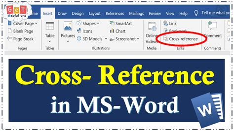 Cross Reference In MS Word Cross Reference Use In MS Word Cross