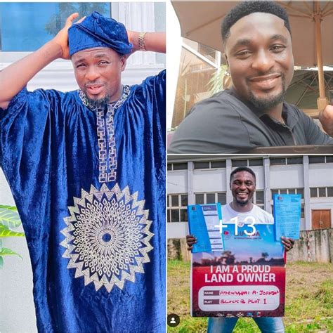 Congratulations Pour As Actor Adeniyi Johnson Becomes A Land Owner