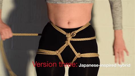 Bones And Rope Shibari Hip Harness 2016 Youtube