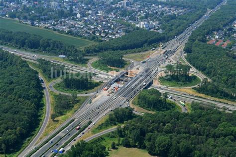 Luftbild K Ln Verkehrsf Hrung Am Autobahnkreuz Der Bab A A K Ln