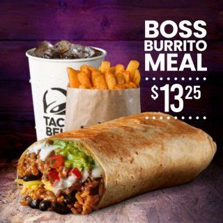 Deal Taco Bell Boss Burrito Meal Frugal Feeds