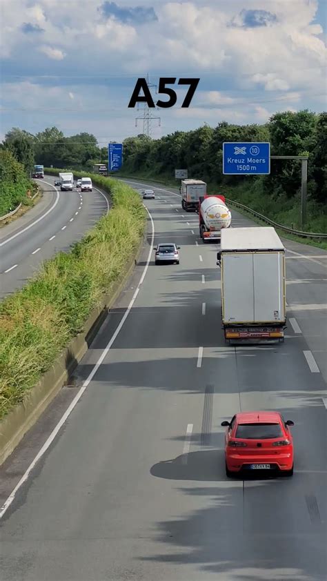 Deutsche Autobahn A Moers H Lsdonk Blickrichtung K Ln Youtube