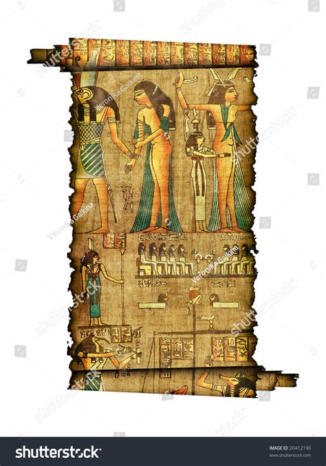 Old Roll Egyptian Papyrus Stock Photo Shutterstock