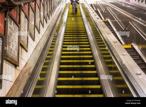 Subway Escalator New York City Hi Res Stock Photography And Images Alamy