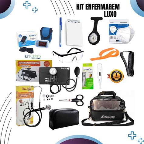 Kit Enfermagem Luxo Completo Itens Premium Oximetro Shopee Brasil