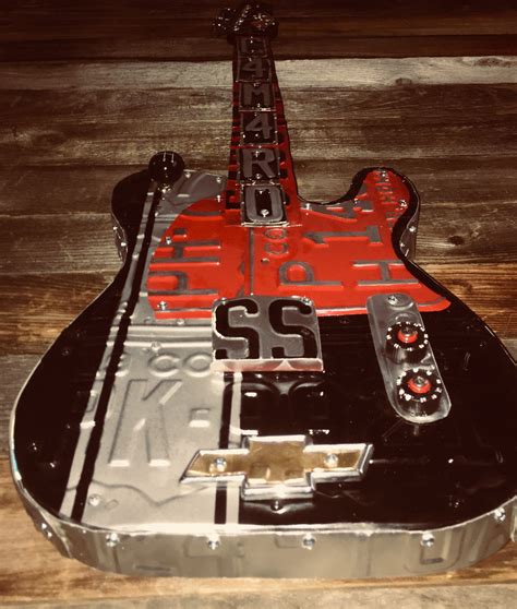 Ss Chevy Camaro License Plate Telecaster Guitar Wall Hanging Etsy