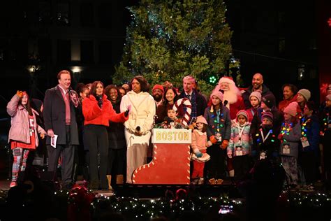 Boston Common Celebrates Various Festivities During Holiday Tree Lighting