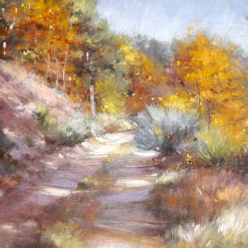 Chemin Ensoleille Peinture Par Claude Carvin Artmajeur