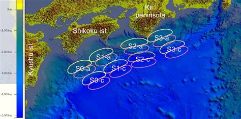 Digital Bathymetry Around Kii Peninsula And Shikoku Island Japan