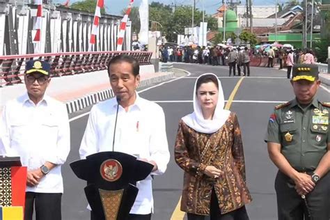 Tiga Jembatan Di Jawa Tengah Diresmikan Presiden Jokowi BALIPOST