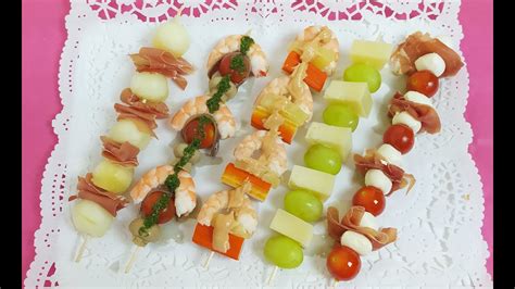 Brochetas O Pinchos Para Fiestas Youtube