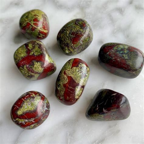 Dragon Blood Jasper Tumbled Pocket Stone Dragon Stone Minera