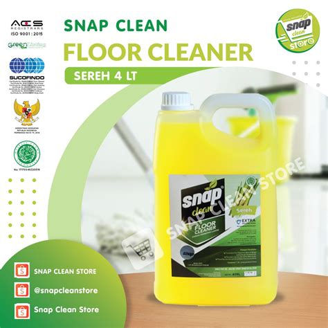 Jual Snap Clean Floor Cleaner Pembersih Lantai Sereh L Shopee Indonesia