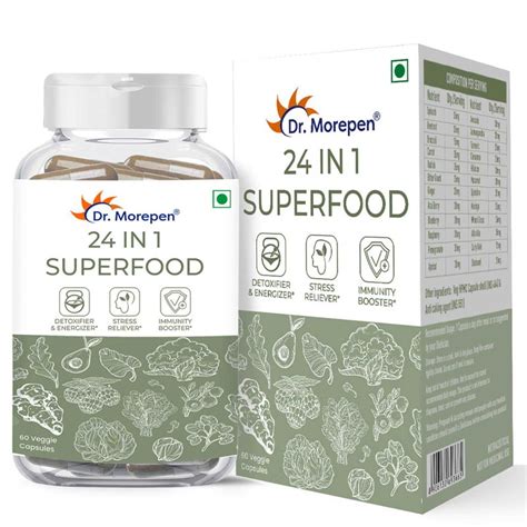 Dr Morepen 24 In 1 SUPERFOOD Vegan Tablets NUTRABAY