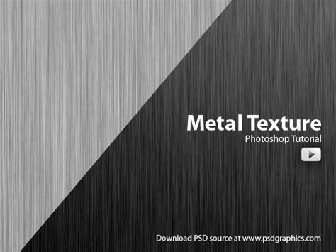 Make metal texture in Photoshop, video tutorial | PSDgraphics