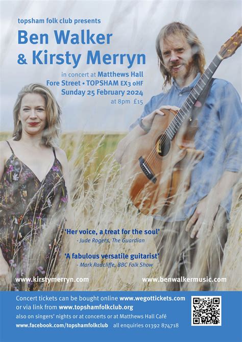 Ben Walker And Kirsty Merryn Concert Love Topsham