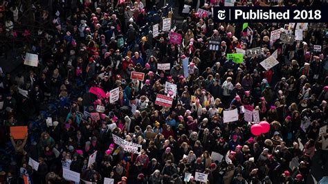 Womens March 2018 Protesters Take To The Streets For The Second