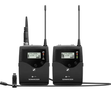 Sistema Microfone Lapela Sennheiser Ew 512p G4 Gw Wireless Cor Preto