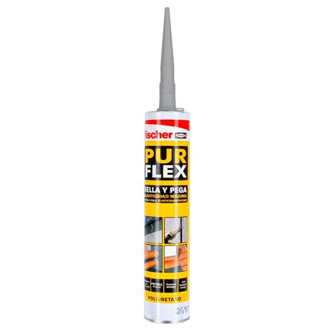 Sellador De Poliuretano Gris Ml Purflex Fischer