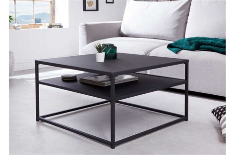 Table Basse Carr E En M Tal Noir Cm Cbc Meubles