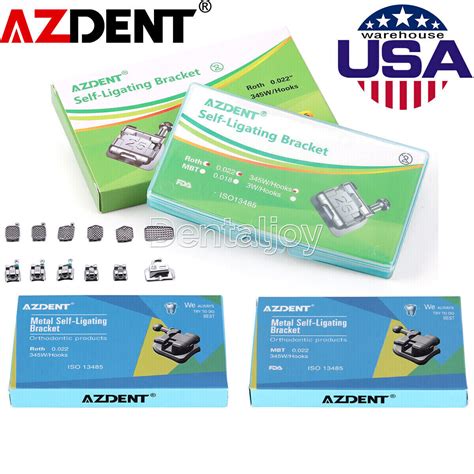 Azdent Dental Ortho Self Ligating Brackets Braces Mini Roth Mbt