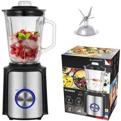 BLENDER KIELICHOWY SZKLANY DO KOKTAJLI 1 5L 1200W Sklep Opinie Cena