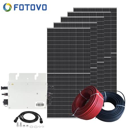 Fotovo Small Solar Balcony Power Plants 600w Pv Kits Mini Solar Energy