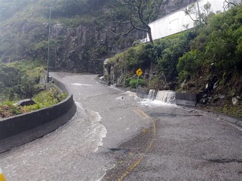 Serra do Rio do Rastro é completamente interditada por deslizamentos