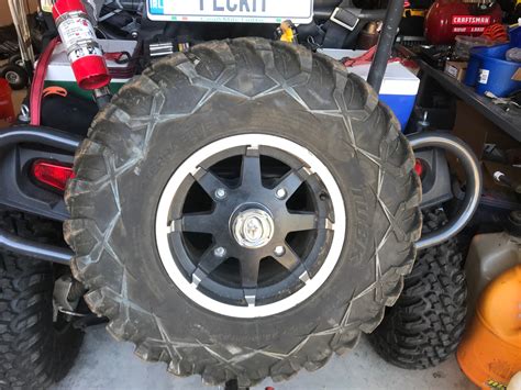 Rear Rzr 800 Wheels With Terra Bites Polaris Rzr Forum Rzr