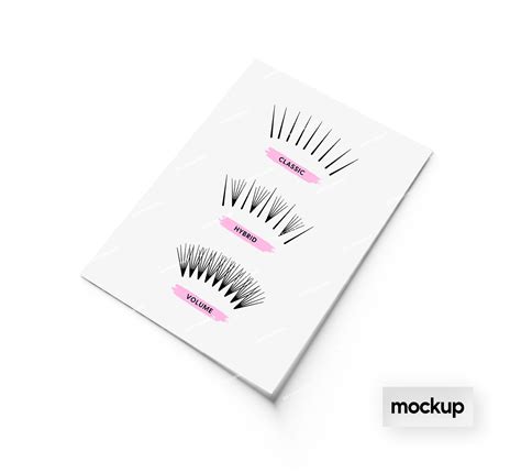 Classic Vs Hybrid Vs Volume Lash Extension Chart Digital Art Print