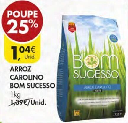 Promo O Arroz Carolino Bom Sucesso Kg Em Pingo Doce