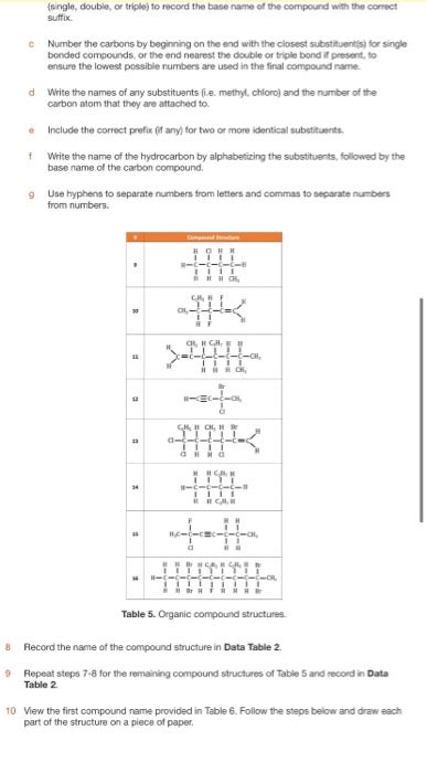 Solved Exercise 1 Naming Organic Compounds In This Exercise