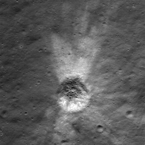 Lunar Impact Craters Displays Asymmetric Ejecta International Space