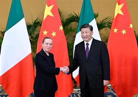 Xi Meets Italian Pm Meloni Chinadaily Cn