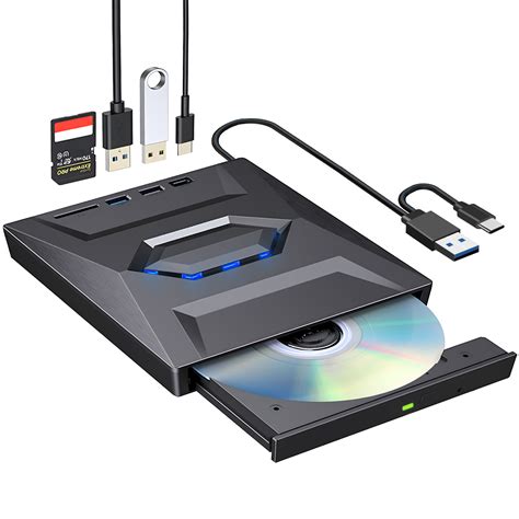 Roofull External Cd Dvd Rw Drive With Sd Card Reader And Usb