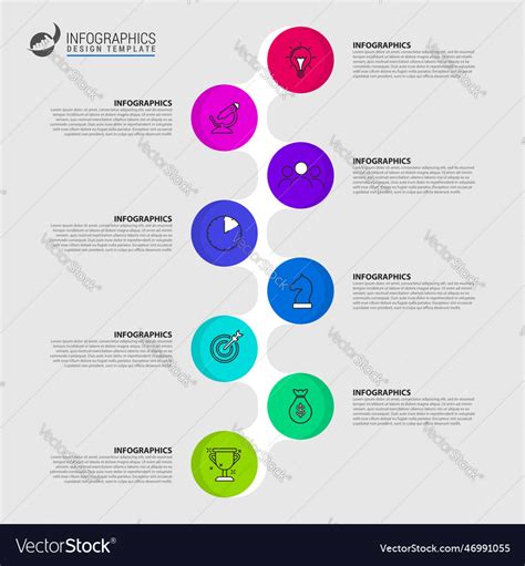 Infographic Design Template Timeline Concept Vector Image