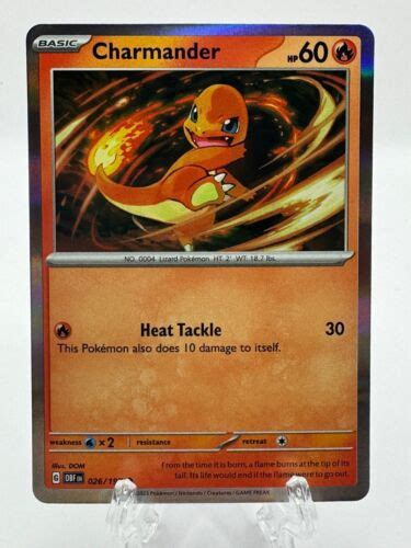 Pokémon Tcg Charmander 026197 Holo Promo Obsidian Flames Ebay