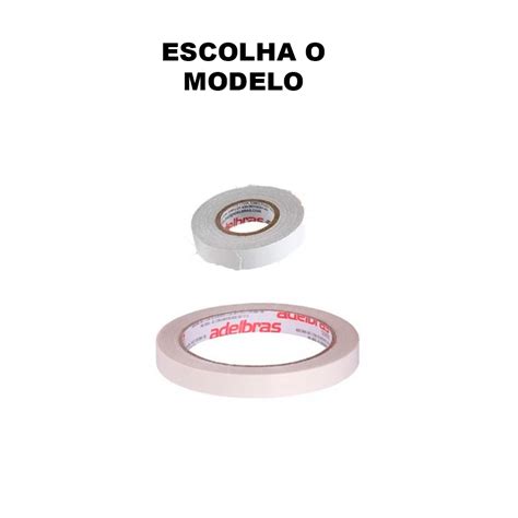 Fita Dupla Face Transparente Adelbras Escolha O Modelo Shopee Brasil