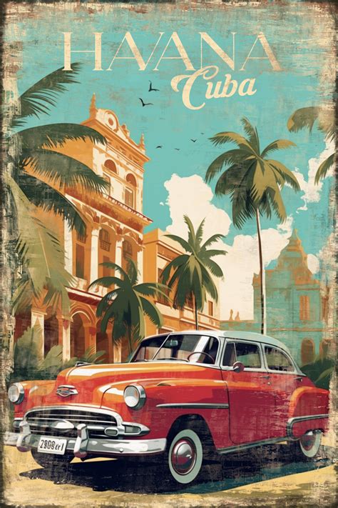 Havana Cuba retro vintage poster by Jannix77 on DeviantArt