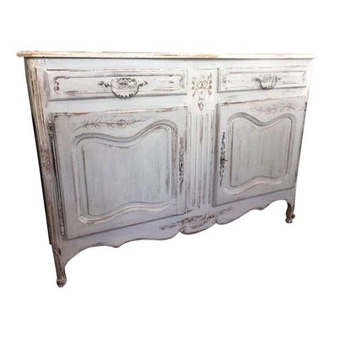 19th Century French Louis XV Painted Buffet Painted Buffet Furniture