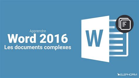 Tuto Word Le Traitement De Texte Pour Les Documents Longs